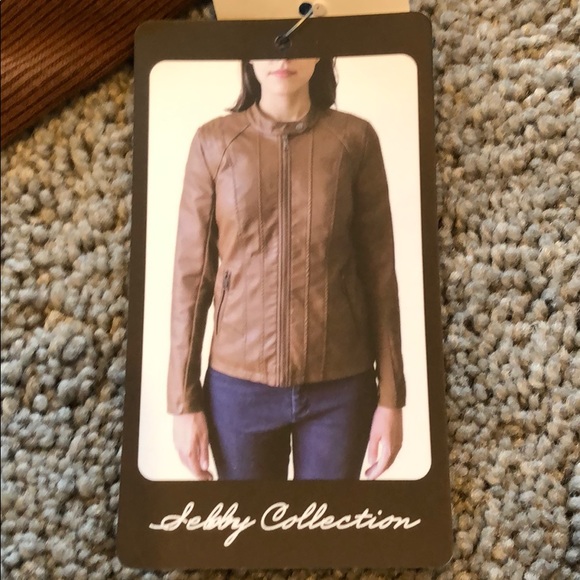 NWT Women’s Sebby Faux Leather Jacket - Picture 6 of 7